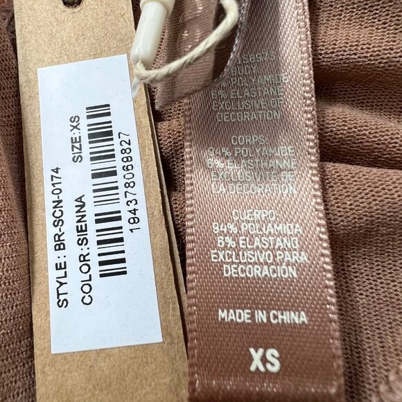 SKIMS Summer Mesh Scoop Bralette Sienna XS - Picture 9 of 12